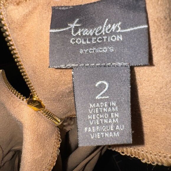 Women's Tan Asymmetrical Top - Picture 6 of 7